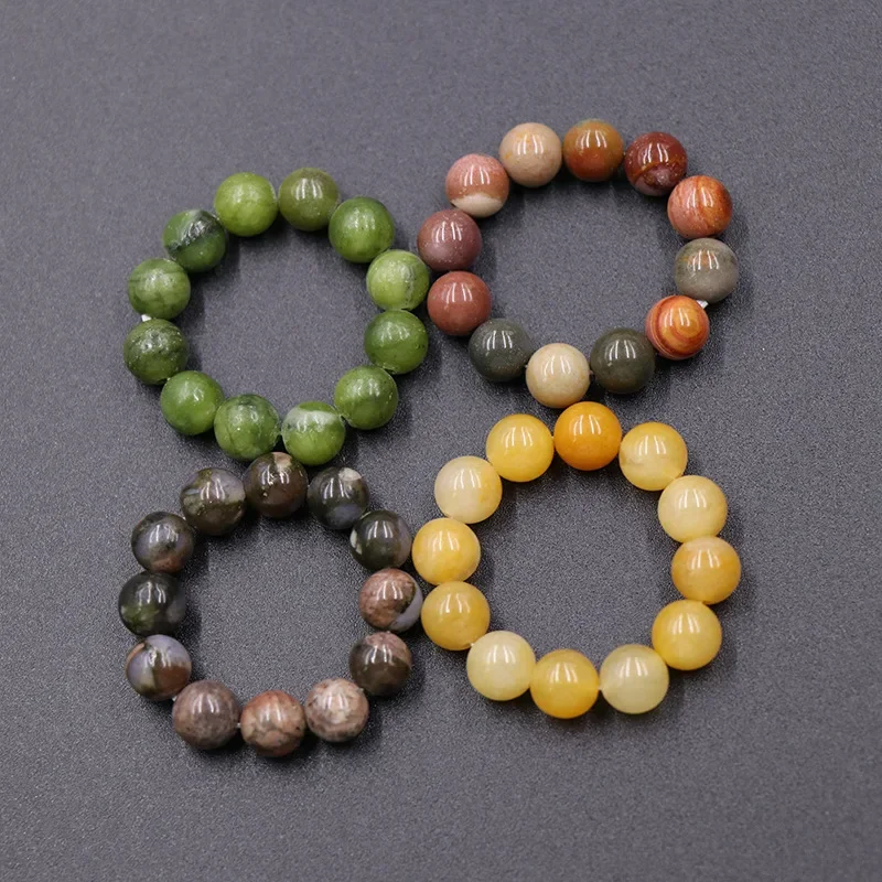 10 шт. 6 мм круглые бусины составное кольцо из драгоценных камней кварцевый