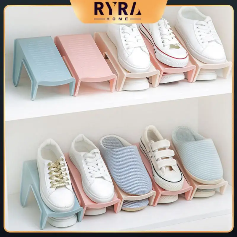 

Simple Storage Shoes Good Hardness Toughness Shoe Storage Rack Strong Bearing Capacity Save Space Plastic Shoe Storage Holder