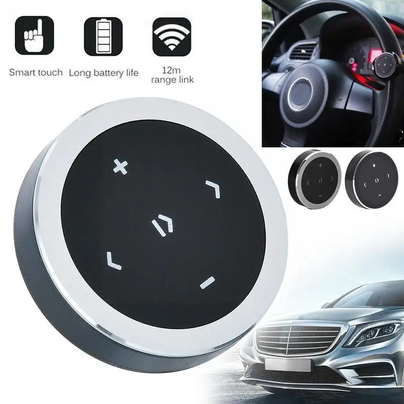 

1pcs Car Wireless Bluetooth 3.0 Receiver Controller Car Bluetooth Steering Controller Wheel Media Control Remote Receiver B A6C3