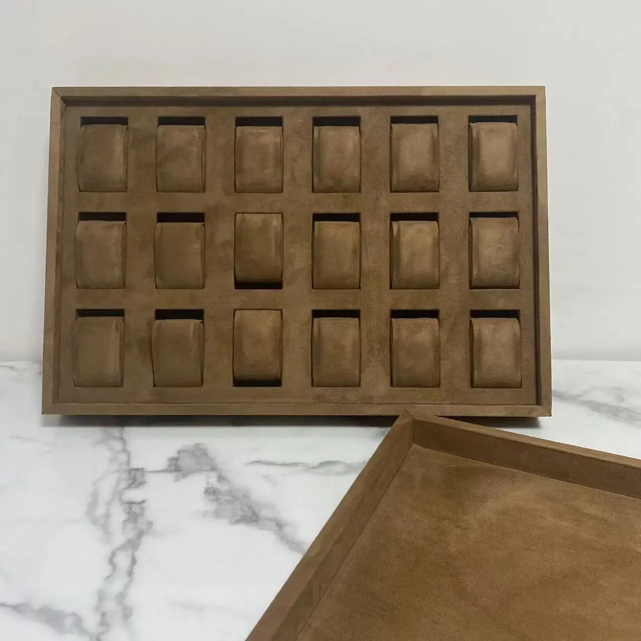 New Wood Watches Box Organizer Top Wooden Watch Display Fashion Coffee Storage Watch Holder Watch Cases For Men