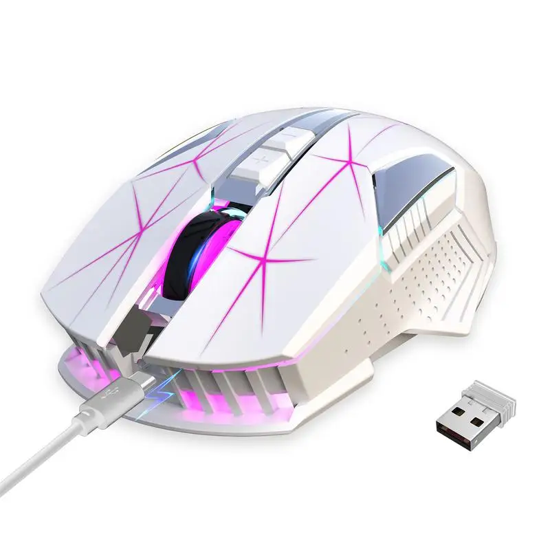 

Gaming Mouse Wireless USB Optical Gaming Mice 7 Breathing Colored Backlight Gamer Mice With 7 Programmable Buttons Ergonomic