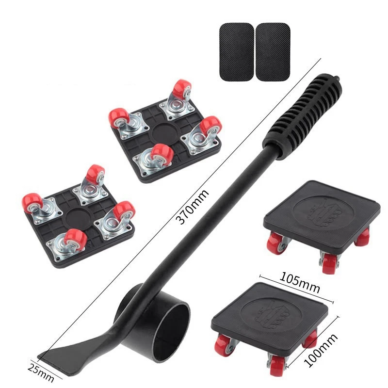 4-колесная передвижная тележка с роликами комплект тележки подъемником для