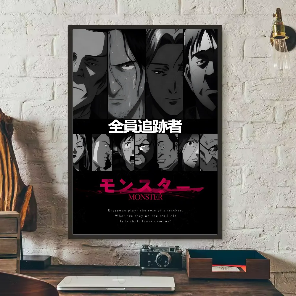 N-Naoki Urasawa S Monster аниме постер HD искусство липкая стена водонепроницаемый дом гостиная спальня бар эстетическое украшение (art.: 3920cd0d36cb2) - 3920cd0d36cb2