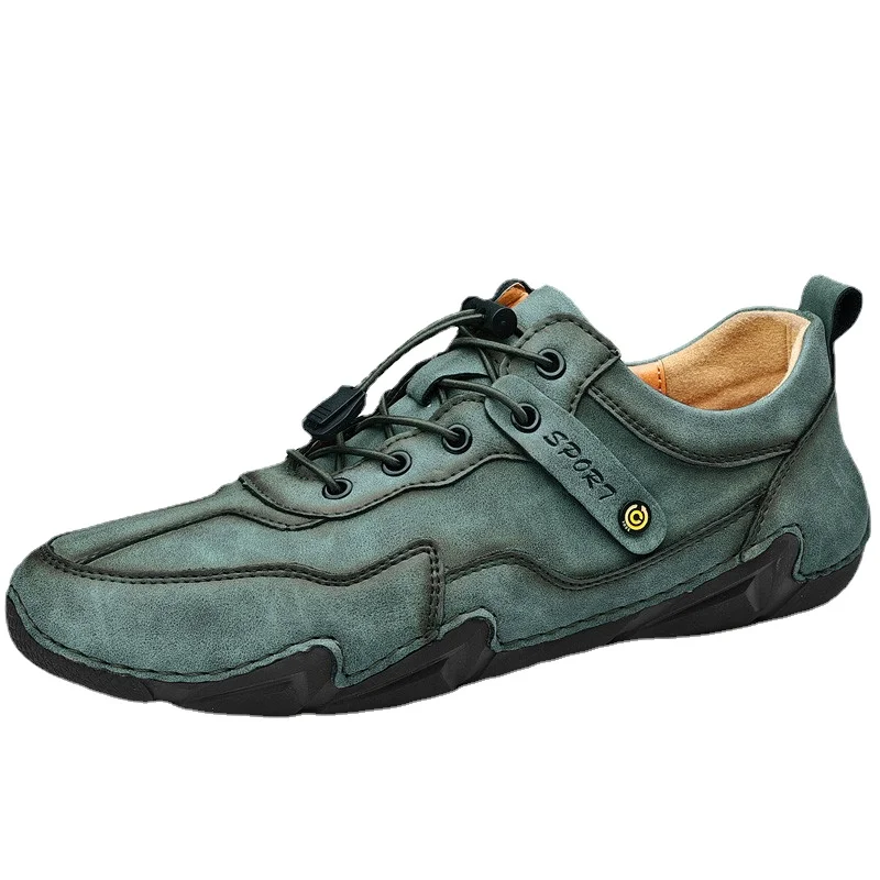 

Brand Men's Leather Shoes Hot Sale Men's Casual Shoes Handmade Mens Loafers Classic Moccasins Outdoor Non-slip Men's Sneakers