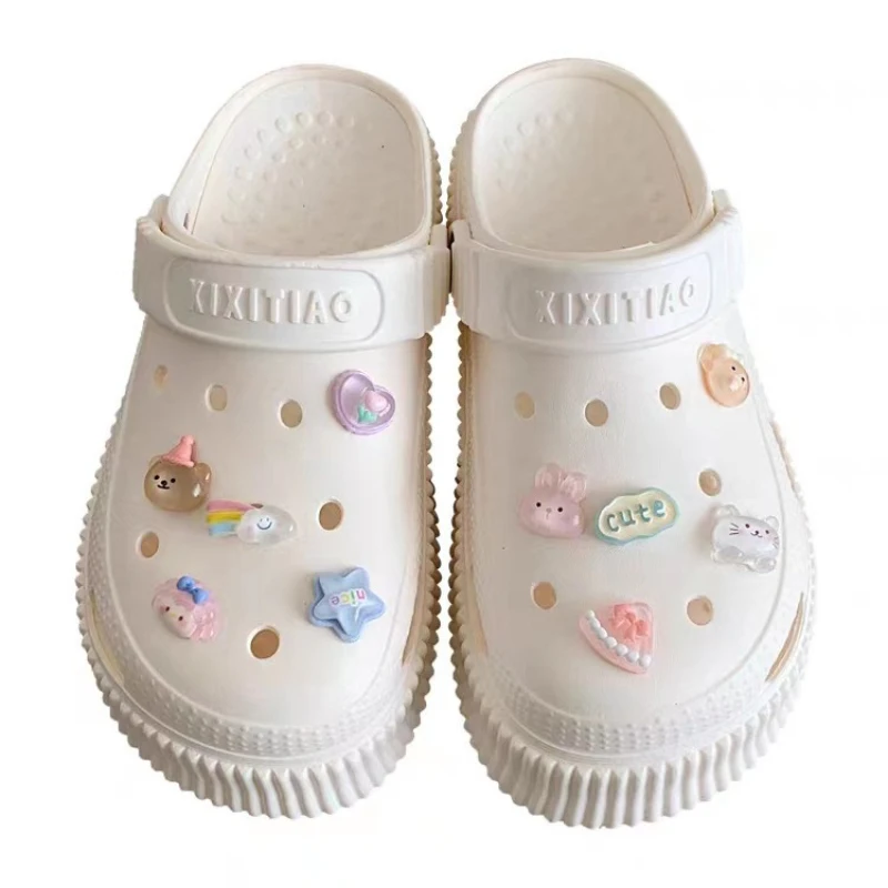 10 шт. прозрачные Мультяшные животные Медведь Кролик Кот каучуковые плоские