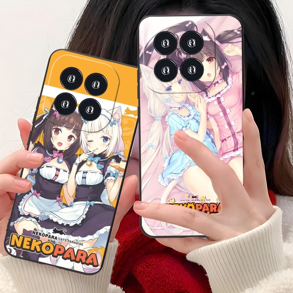 Чехол Nekopara для мобильного телефона с цветным рисунком Xiaomi 14 13 12 11 10 9 T Ultra Lite Pro S SE X