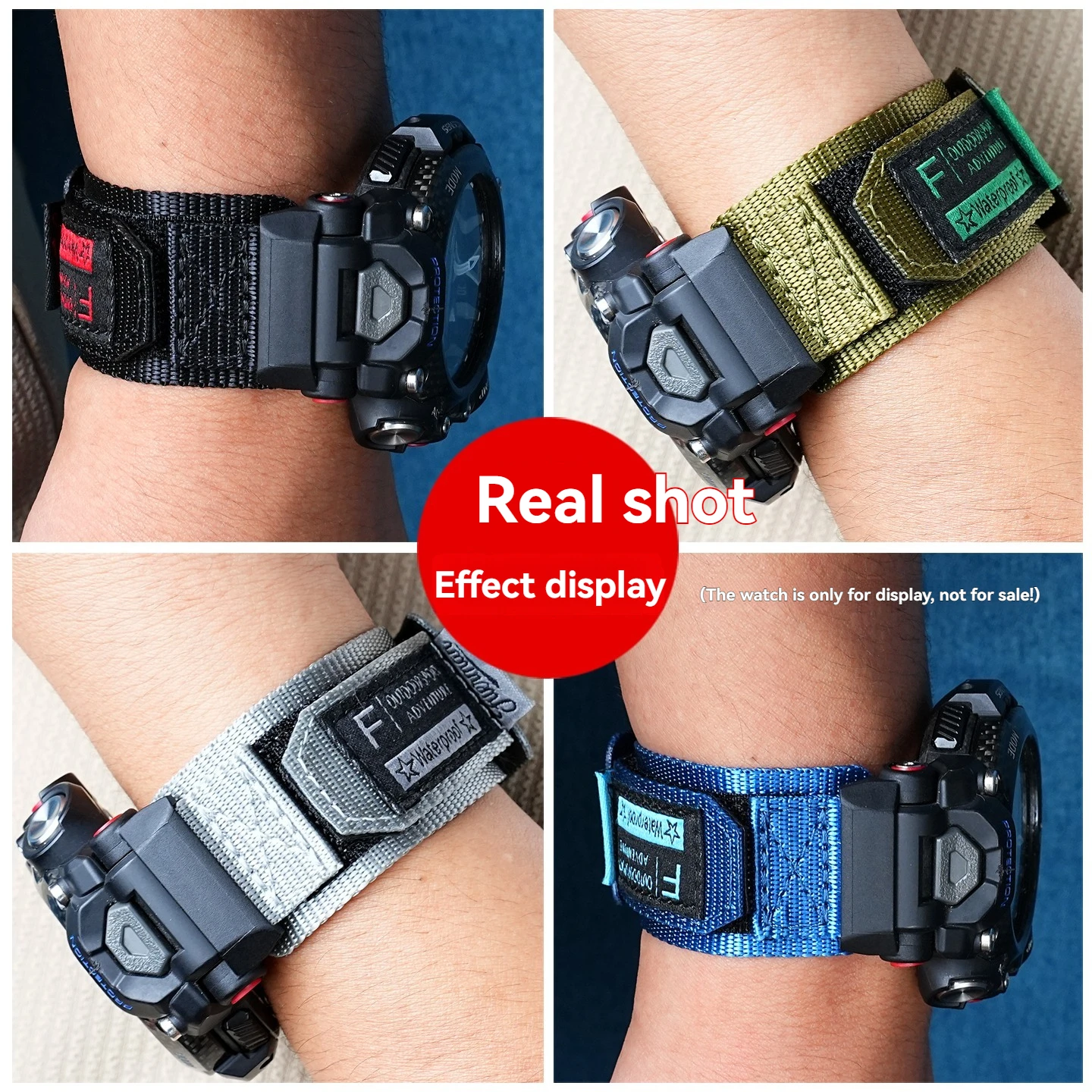 Фото Ремешок для часов GR B200 из нейлонового полотна для Casio G-SHOCK 5635 GR-B200 GR-B200-1A2/1A/1A9/1A2PR, модифицированный браслет для активного отдыха №3