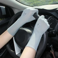 women mid long sunscreen gloves summer spring lady stretch anti uv slip resistant driving glove breathable