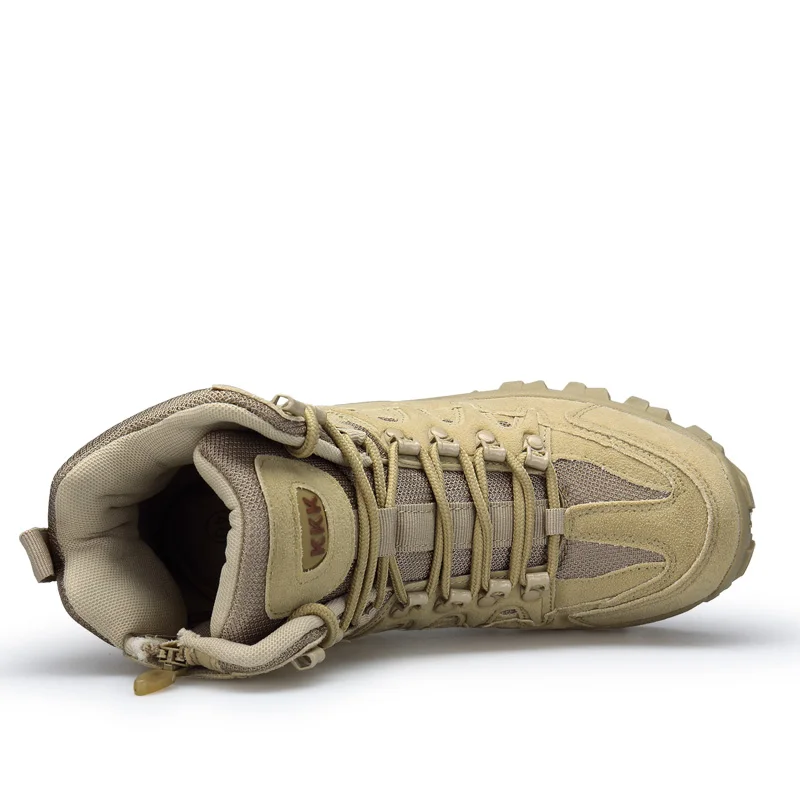 Men's military boots Battle men's and ankle boots Tactical military boots Men's job security shoes Motorcycle boots Large 39-46