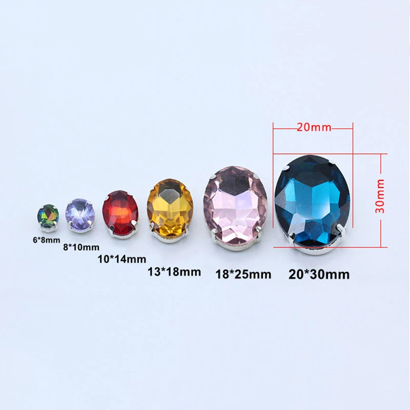 20 шт. 13*18 мм овальной формы с плоской задней поверхностью многоцветные стеклянные
