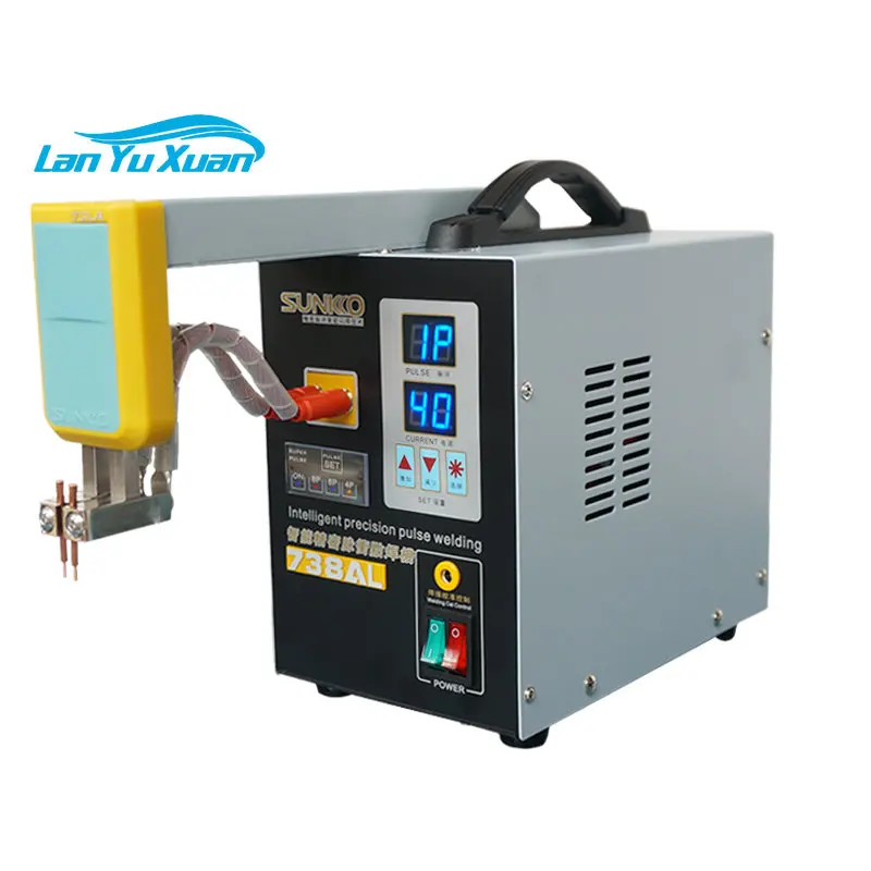 

SUNKKO 738AL Battery Spot Welder Machine 3.6KW Adjust Telescopic Arm Welding Head Automatic Pulse Welding