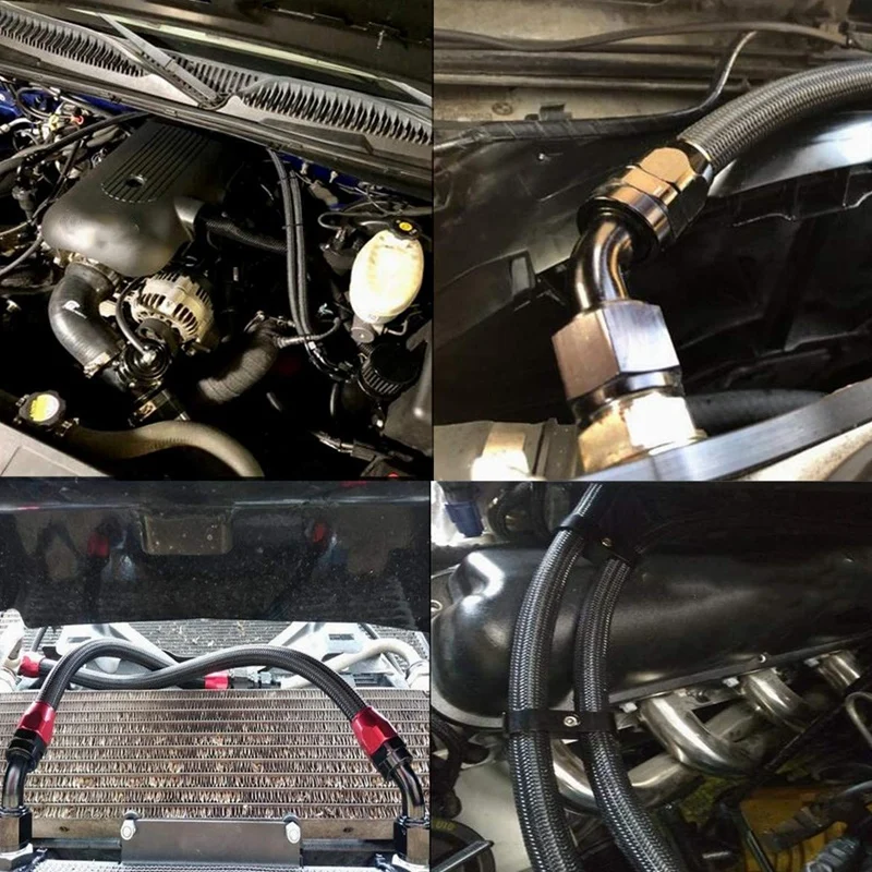 10 футов 6AN 3/8 дюйма нейлоновая оплетка из нержавеющей стали топливопровод 5/16