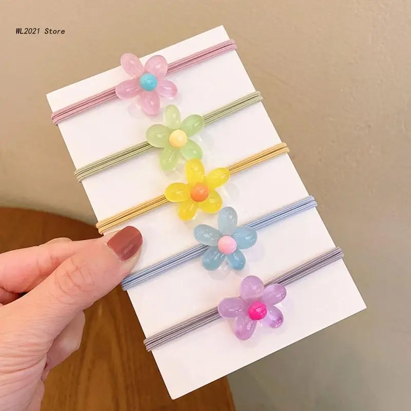 

Flower Hair Tie Luminous Hair Tie Glow In The Dark Scrunchies For Girl Hair band