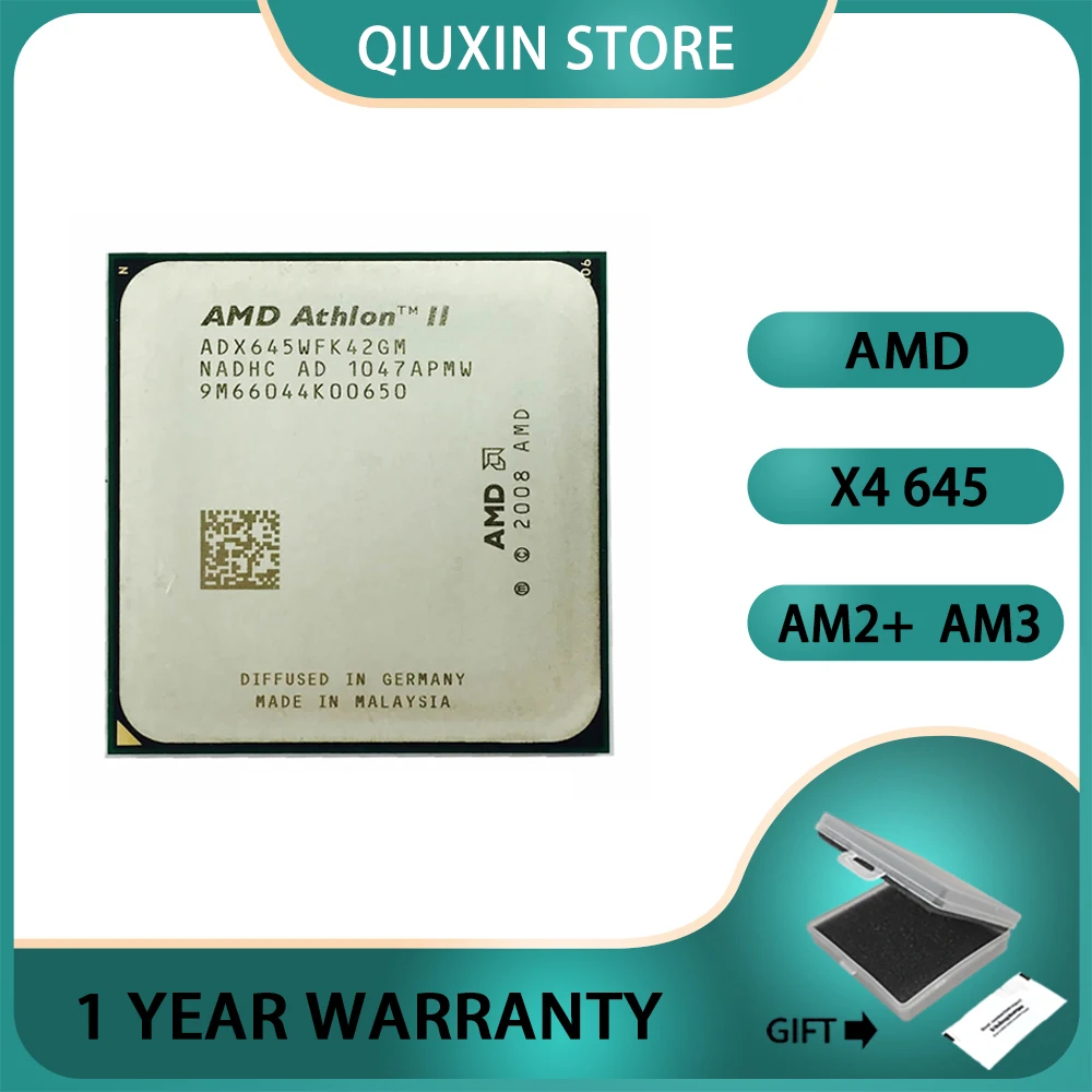 

Четырехъядерный процессор AMD Athlon II X4 645 3,1 ADX645WFK42GM Socket GHz AM3