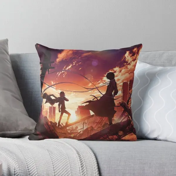 

Soukoku Printing Throw Pillow Cover Comfort Hotel Waist Decor Sofa Square Case Office Throw Cushion Car Pillows not include