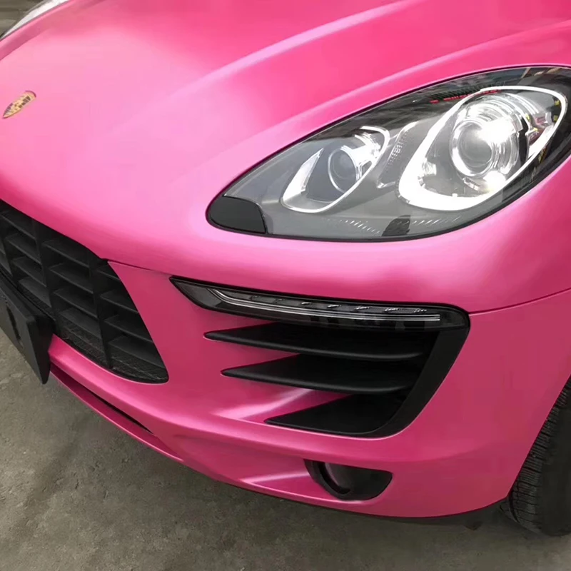 

Satin Metallic Metallic Film Vinyl Film Wrap Car Interior Wrap With Air Bubble Couch Pink