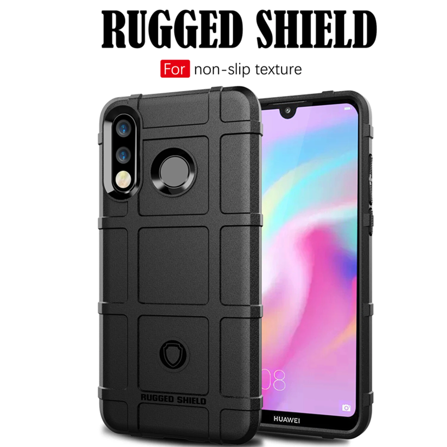 

Rugged Shield Shockproof Armor Case For Huawei P30 Lite Case