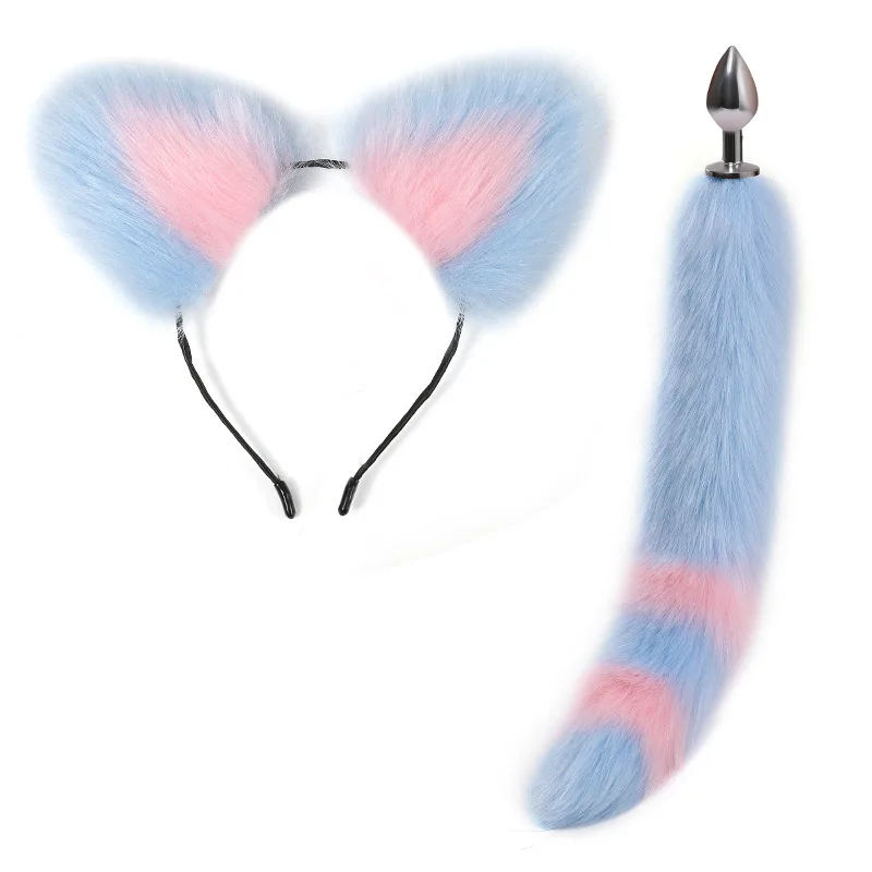 VaHppy 2 шт./лот ролевые игры маленькие лисы резинки для волос + плюшевая Анальная