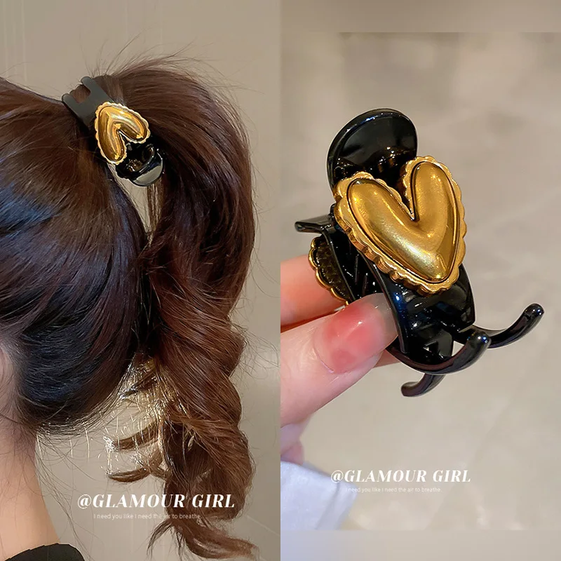 

High Ponytail Fixed Artifact South Korean Ins Design Sense New Style Grab Clip Temperament Hair Back Head Curl Adornme