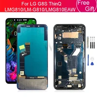 for lg g8s thinq lcd display touch screen digitizer assembly g8s lcd digitizer lmg810 lm g810 lmg810eaw screen replacement 6 21