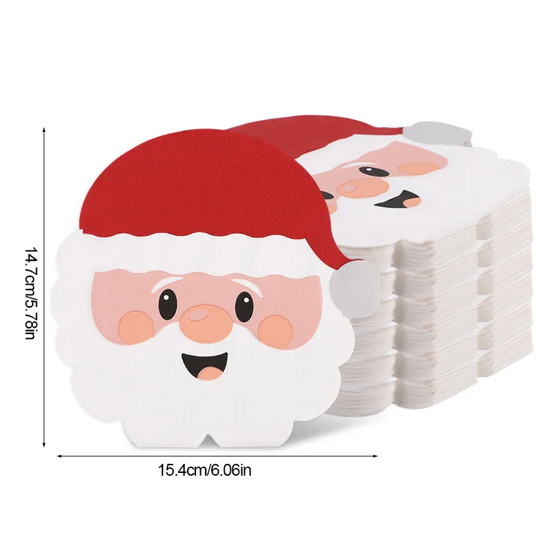 

Одноразовые бумажные салфетки с Санта-Клаусом ZQNYCY 24 шт.