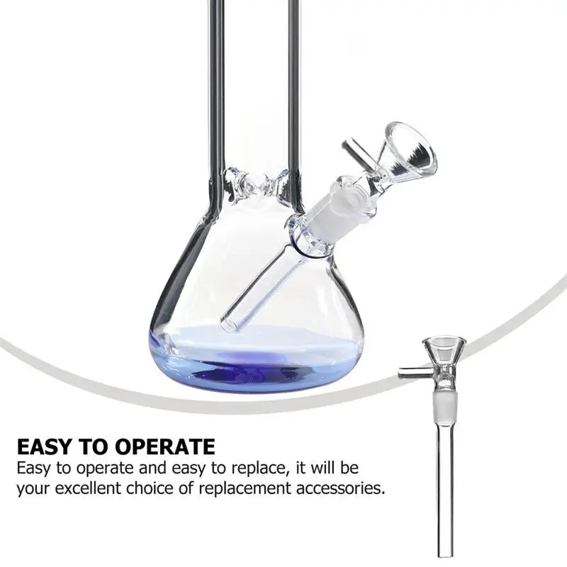 1 шт. прозрачная стеклянная трубка-адаптер |