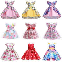 girls princess dress summer kids birthday party crew neck clothing children 3 4 5 6 7 8 9 10 year wedding ball gown