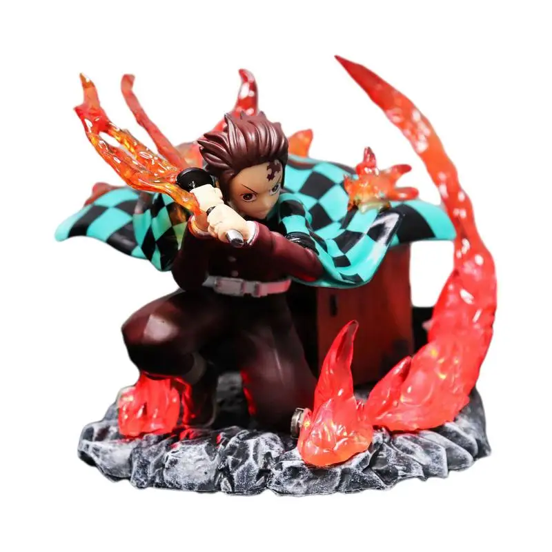 

15cm Anime Figure Kamado Tanjirou Japan Anime Figure Model PVC Realistic Doll Desktop Decor Gifts