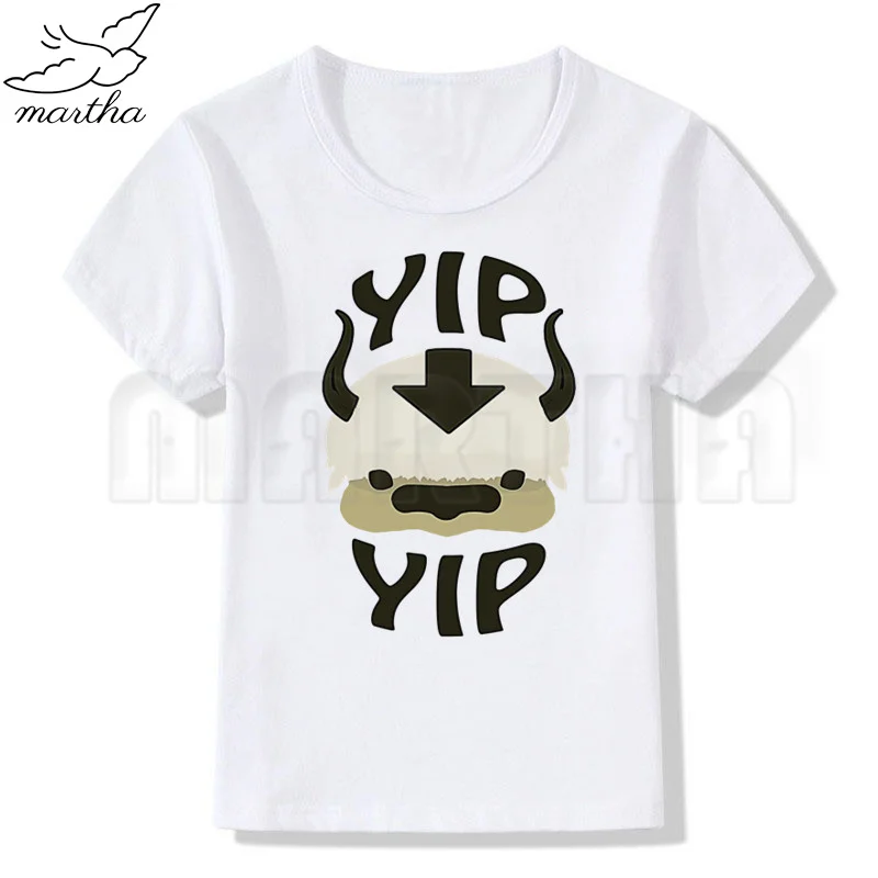 Avatar The Last Airbender Kids T-shirt Girls Boys Summer White Tops Cartoon Printed Casual Short Sleeve Baby Tee，Drop Ship