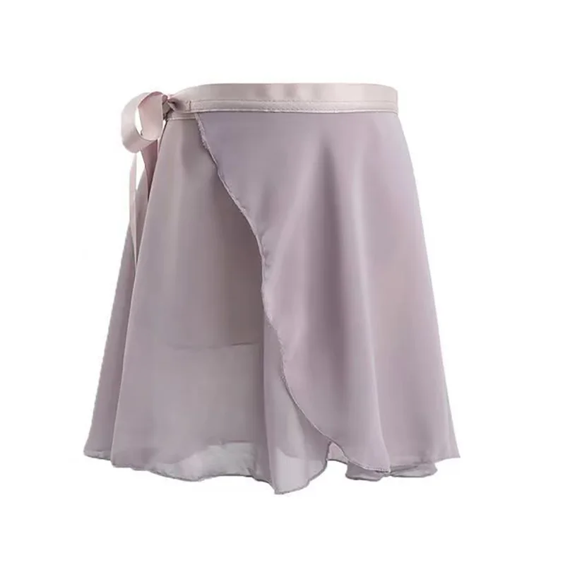 USHINE Ballet Dance Chiffon Skirt Pure Color Floral Print Practice Leotard Ballet Dance Dress Woman Children