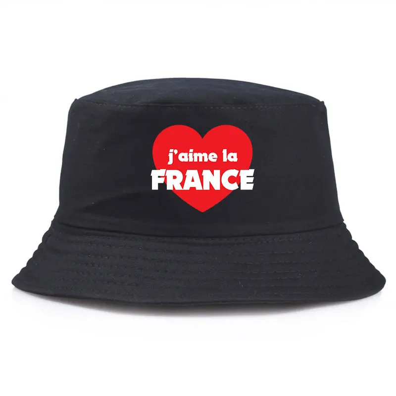 

Love France Print Adult Summer Bob Bucket Hat Man Outdoor Sports Fisherman Cap Woman Ladies Sun Protection Panama Hat Casquette