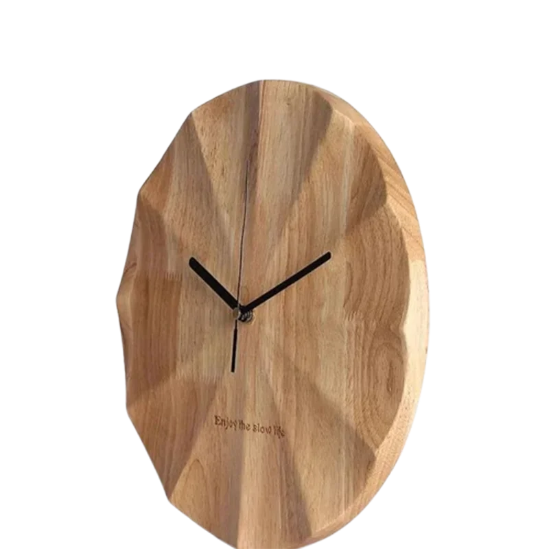 Настенные часы для гостиной деревянные эстетический дизайн минималистичный