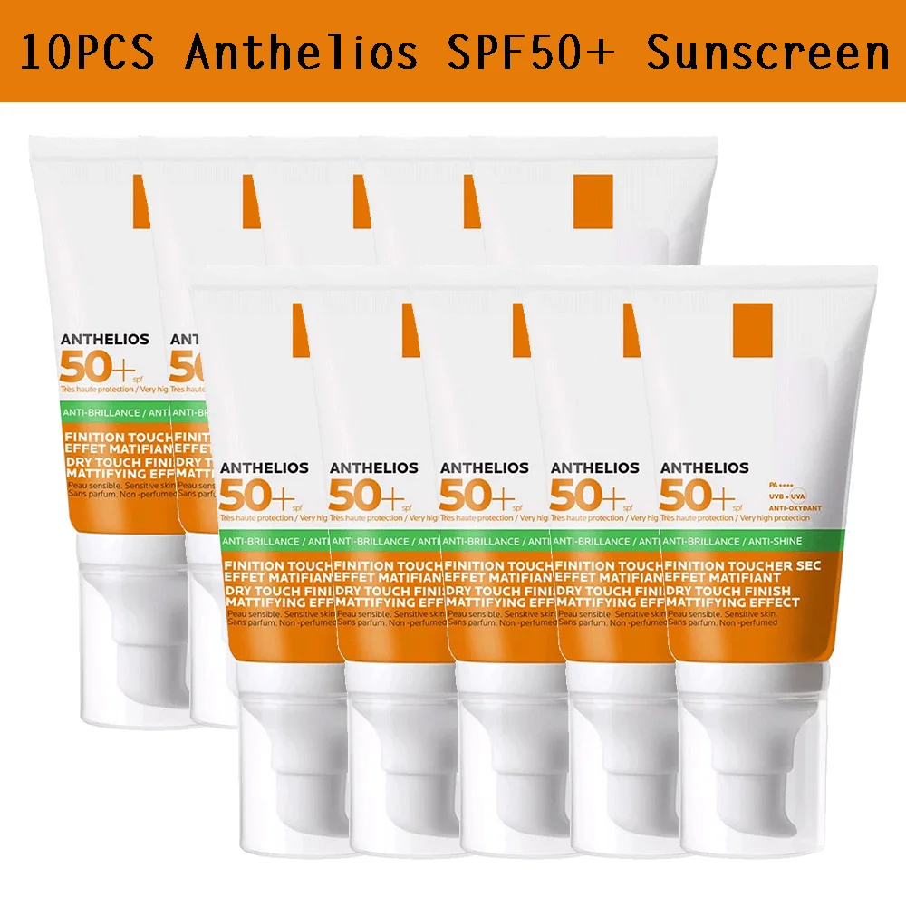 

10PCS Original Anthelios SPF50+ Sunscreen 50ml Rapid Absorption Gentle Non-greasy Waterproof Prolonged Protection Oil-Control