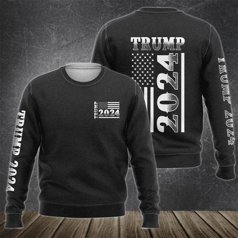 Новинка худи с надписью Дональд Трамп унисекс американский флаг фото Трампа