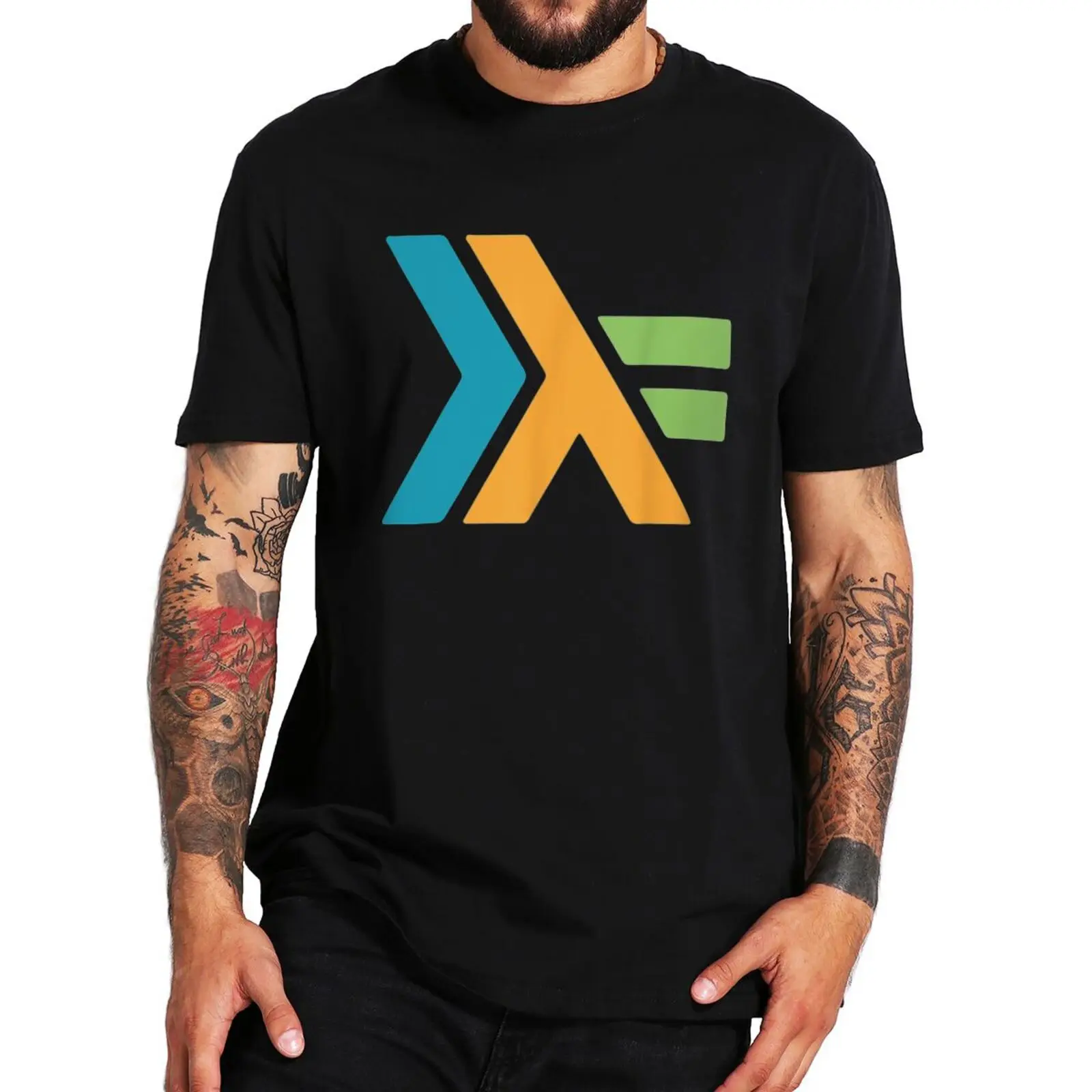 

Cool Haskell Logo T-shirt Programming Coding Debugging Geek Men Women Clothing Summer Casual 100% Cotton Soft T Shirt