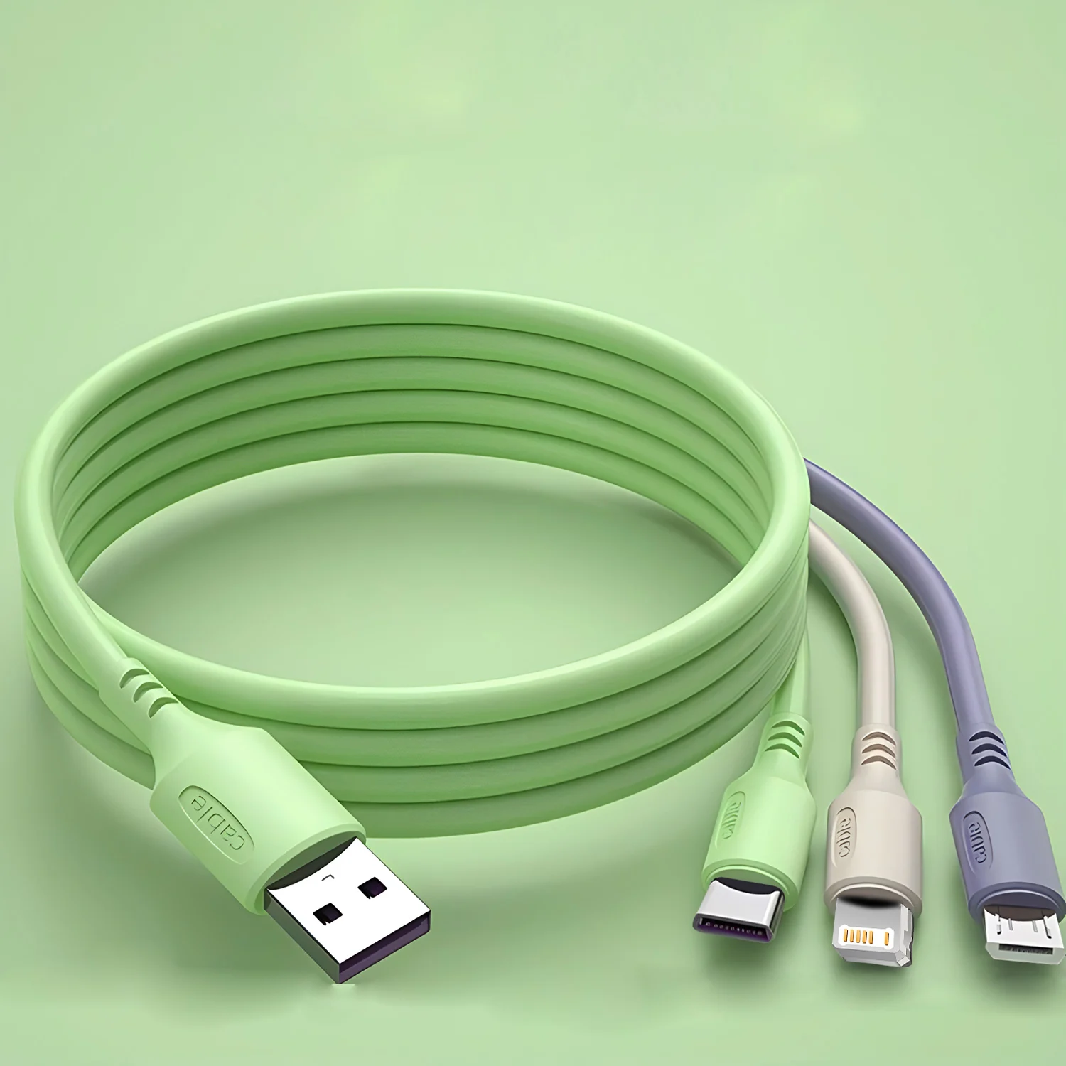 3 в 1 супербыстрый зарядный кабель для iPhone15 14 13 12 11 X Pro Max Micro USB Type-C