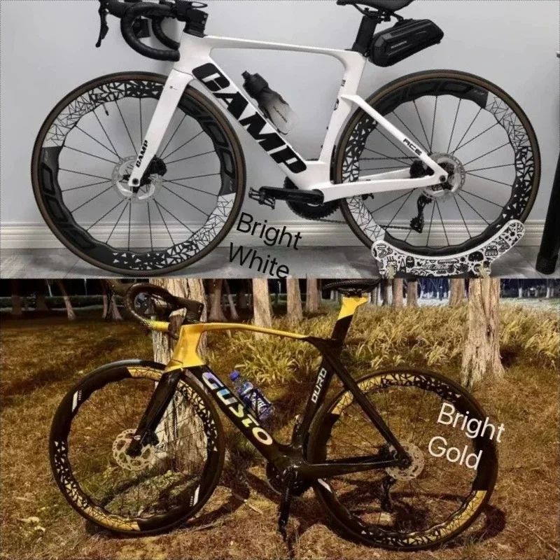 Фото MTB шоссейный велосипед, отражатели колес, наклейки на обод велосипеда, защитная наклейка для изменения цвета, наклейки на колесную пару, аксессуары №3