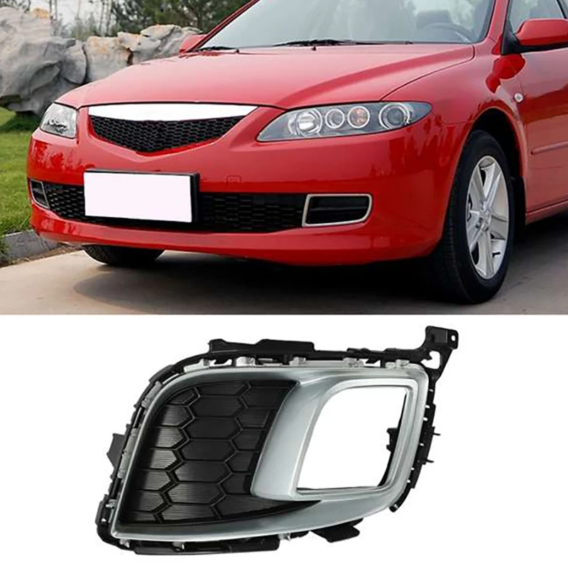 

Car Front Bumper Fog Lamp Frame Trim Strip Front Fog Lamp Grille Trim For Mazda 6 GH Sport Coupe 2007-2012