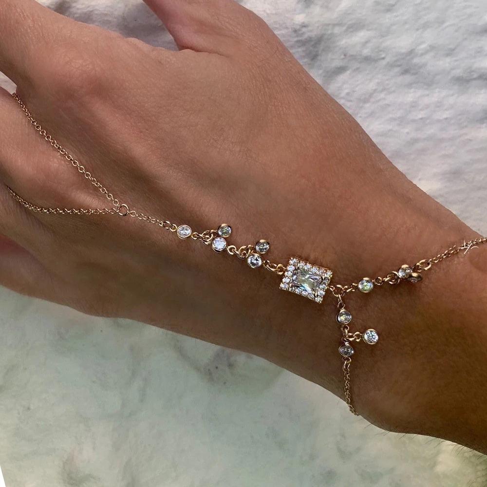 Браслет-цепочка из меди для женщин