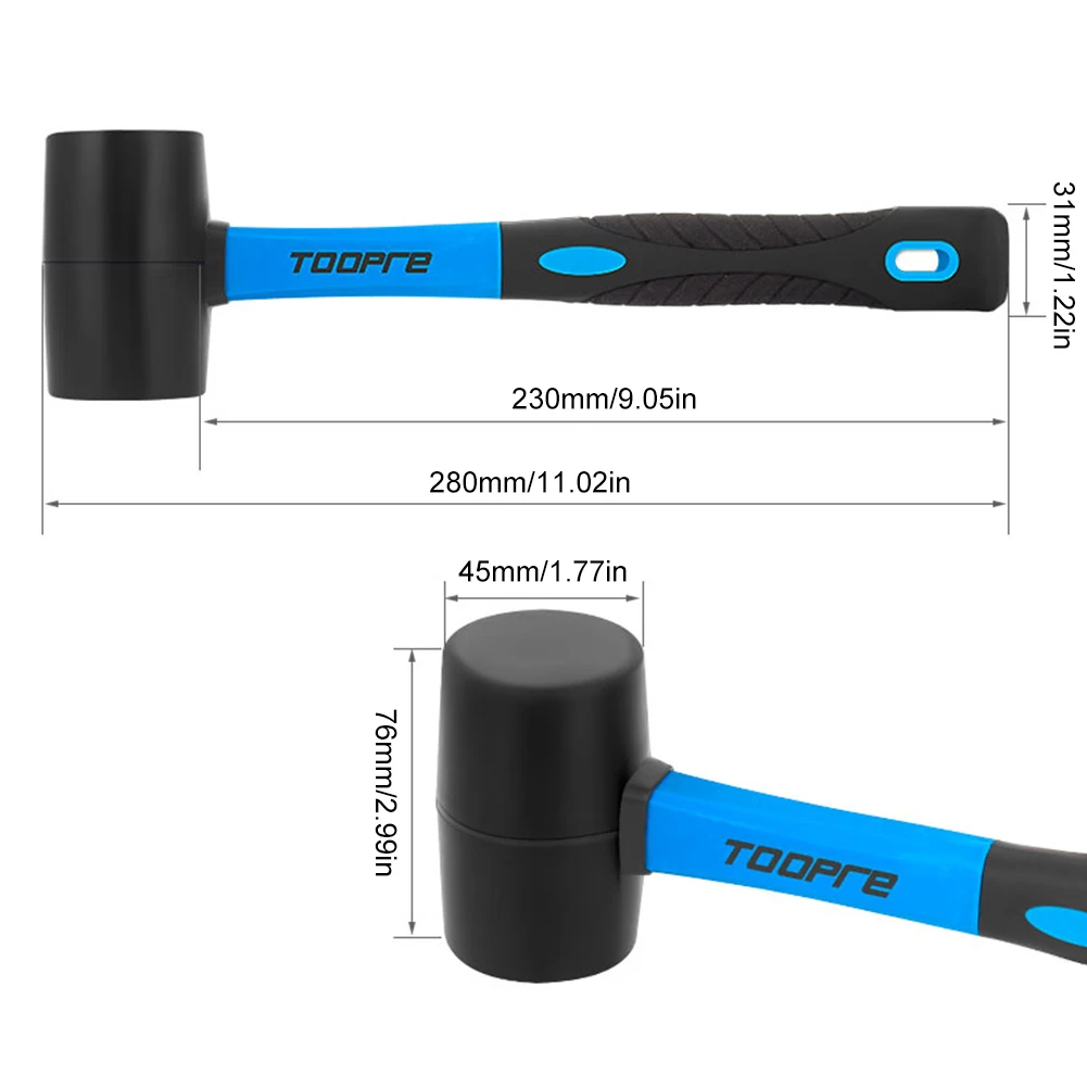 Резиновый молоток TOOPRE практичный многофункциональный резиновый нескользящая