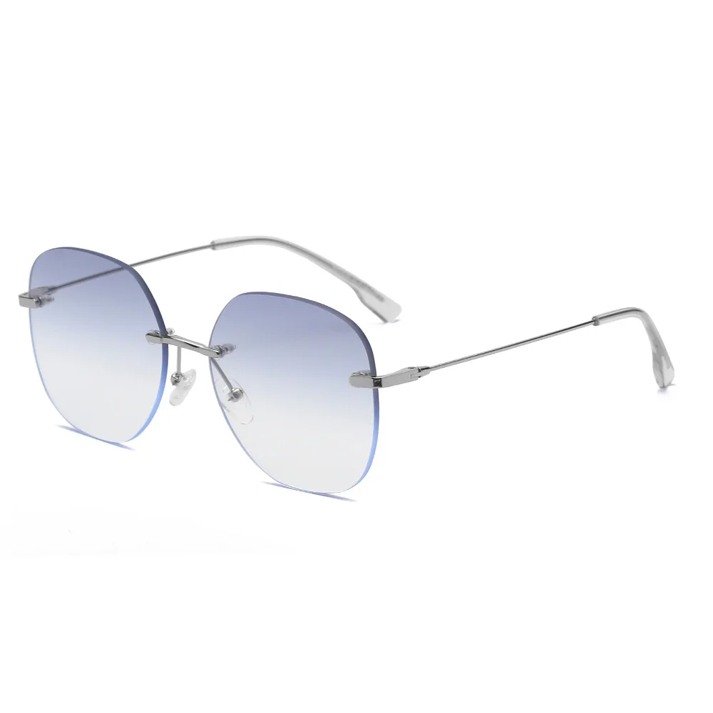 

Rimless Trimming Edge Sunglasses 2022 Shades AC Lens Metal Leg Sun Glasses For Men Women Driving Traveling Anti UV400 Eyewear