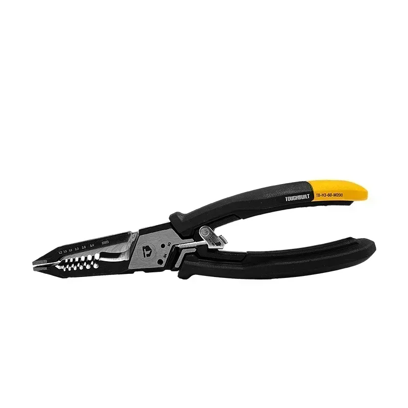Фото Оригинальные TOUGHBUILT TB-H3-60-M200 8-дюймовые многофункциональные плоскогубцы для зачистки электромонтажа, ручные инструменты №5