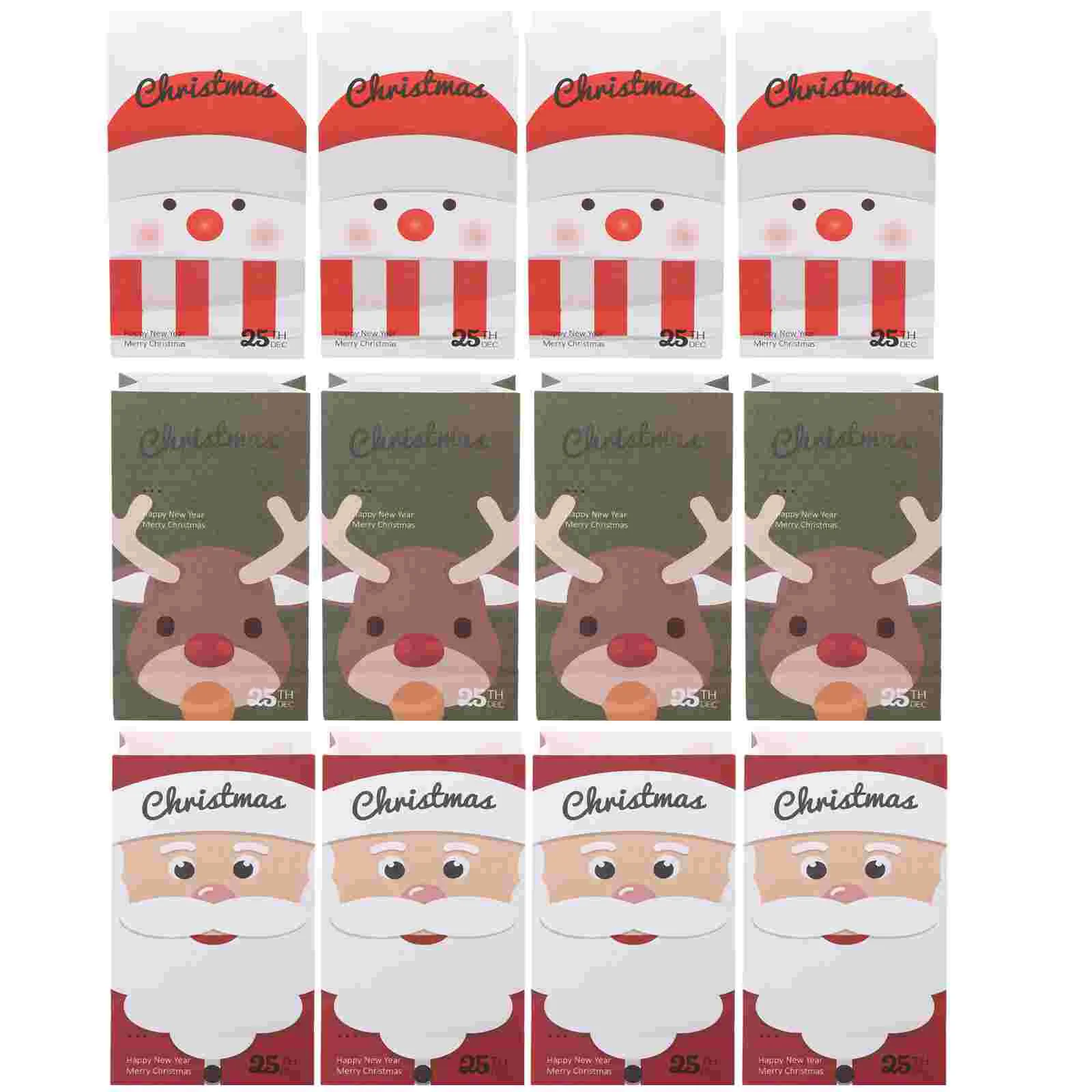 

12pcs Christmas Bag Paper Gift Bag Christmas Paper Gift Bags Christmas Bag