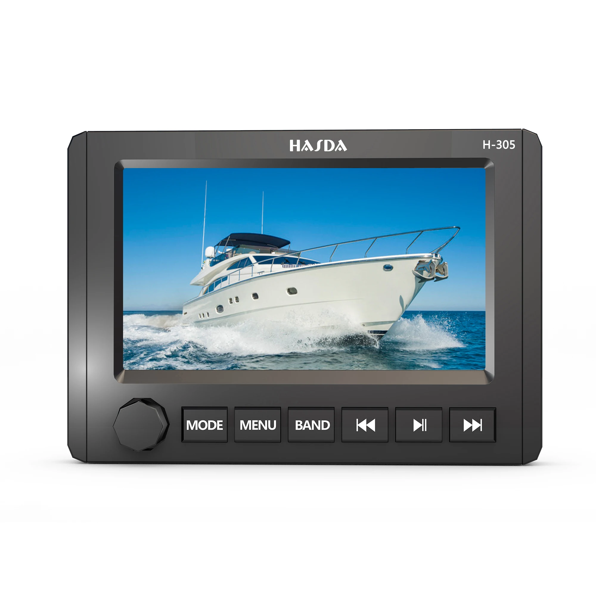 

HASDA H-305+H065 waterproof audio system with Zone control bt mp5 player 7inch TFT touch screen 4x6.5"black speakers