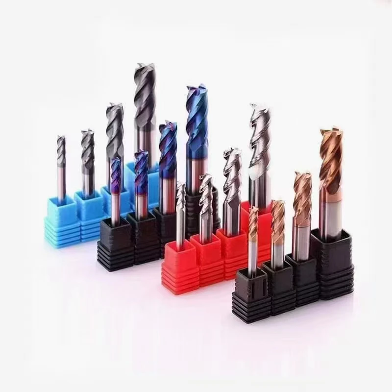

CNC end mill diameter 1-12mm carbide end milling machine tungsten steel cutters milling cutter coated metal milling cutter machi