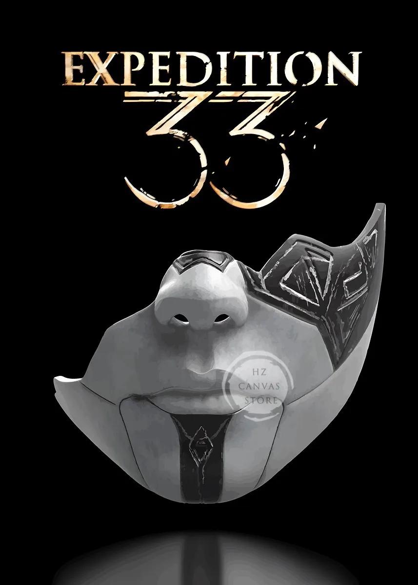 Экспедиция 33 аниме постер на холсте