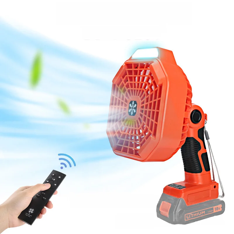 Удаленный вентилятор с ЖК-дисплеем и выходом USB для Makita, Bosch, Dewalt, Milwaukee, Ryobi, Black & Decker Craftsman, аккумулятор 14,4 В/18 в