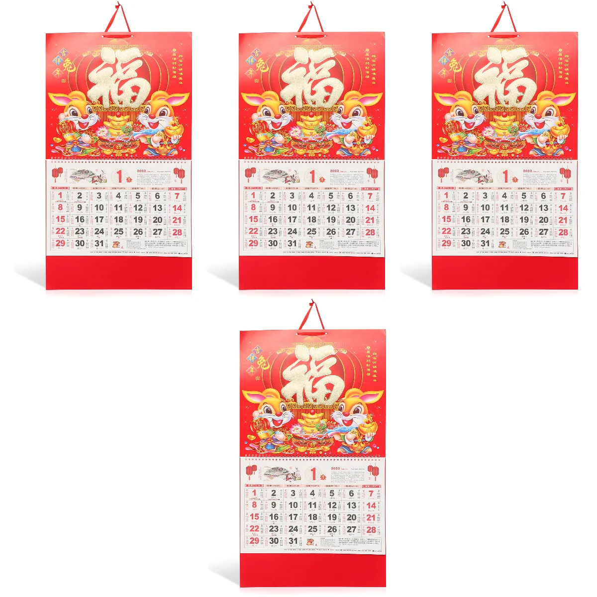 

Календарь, Лунный Китайский традиционный год, весенний подвесной ежемесячный фестиваль, ежегодный день на странице, один декоративная книг...