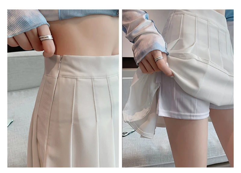 Классическая Женская Мини-юбка Консервативный Стиль Плиссированная