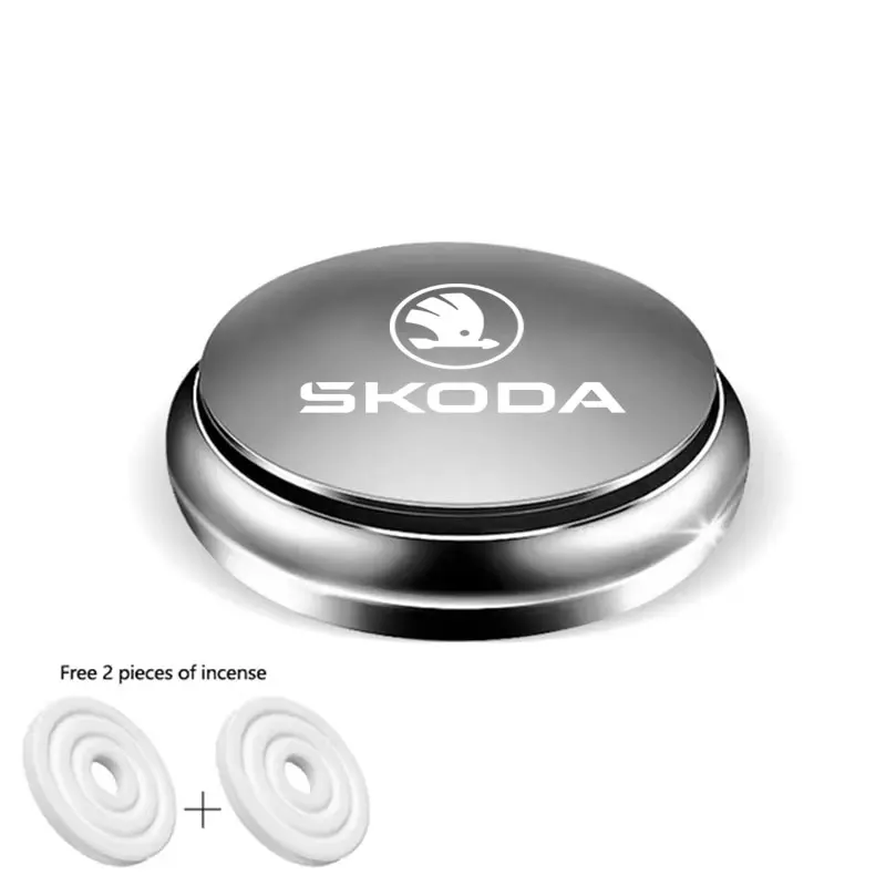 Автомобильные аксессуары для нового Skoda Octavia Kodiaq Fabia Superb Karoq Yeti Rapid Mk3, автомобильные освежители воздуха, твердые духи, индивидуальный логотип